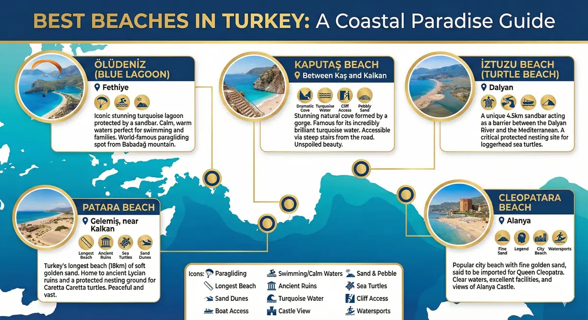 Türkiye'deki en iyi plajlar